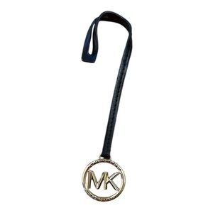 MICHAEL KORS Black and Gold Keychain